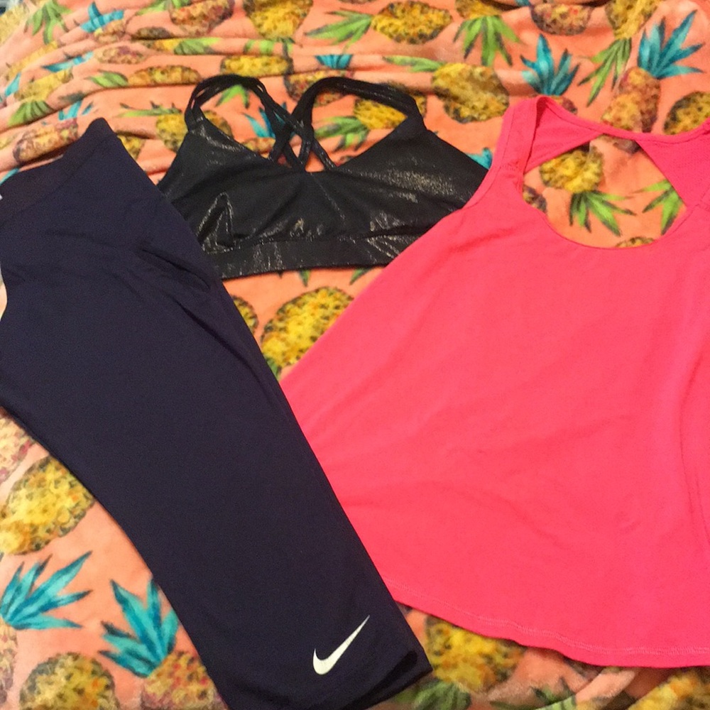 Nike, American Eagle, and Joy Lab workout set